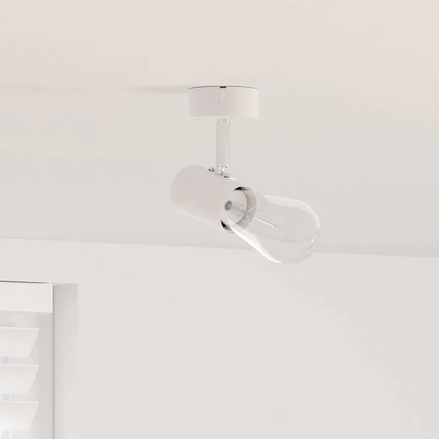 Spot de plafond Blanc 6,5 x 6 x 11,5 cm Métal