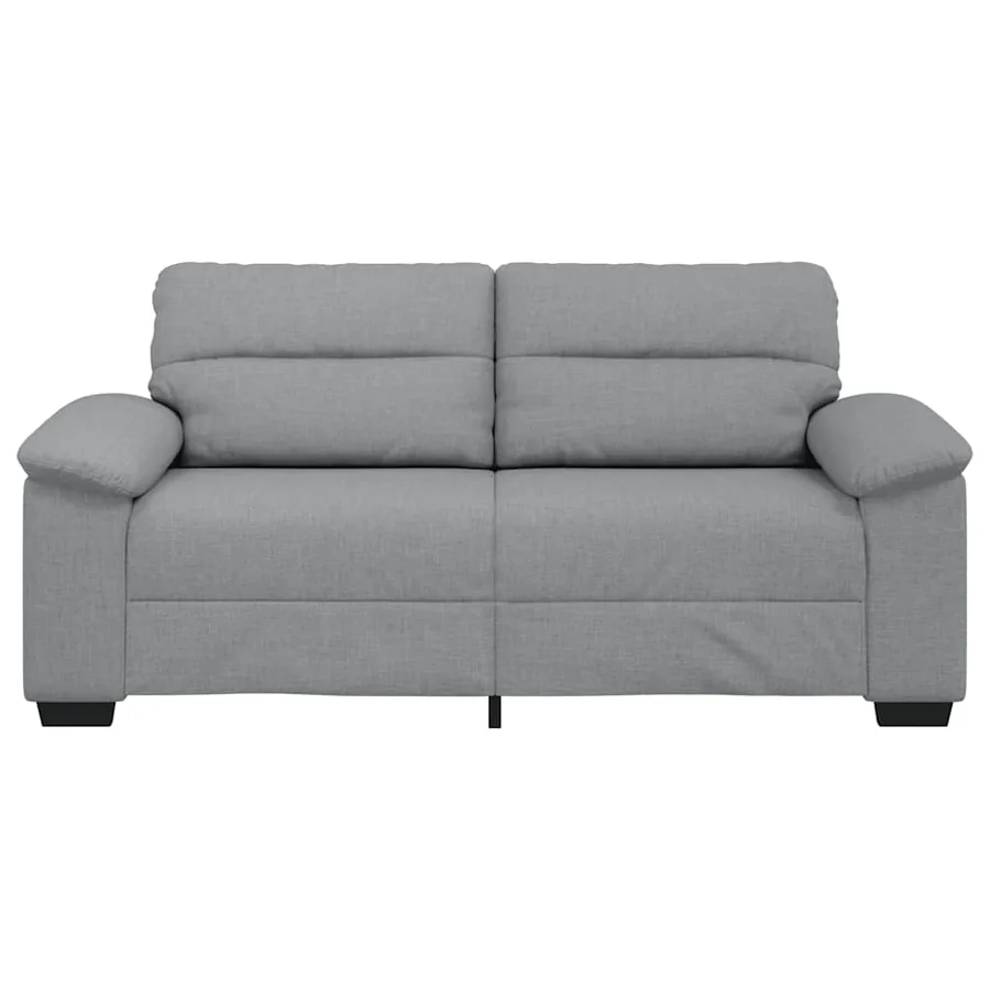 Canapé à 2 places gris clair 180x81x84 cm tissu - 4