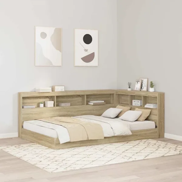 Tête de lit de rangement Chêne Sonoma 207,5 x 137,5 x 76,5 cm