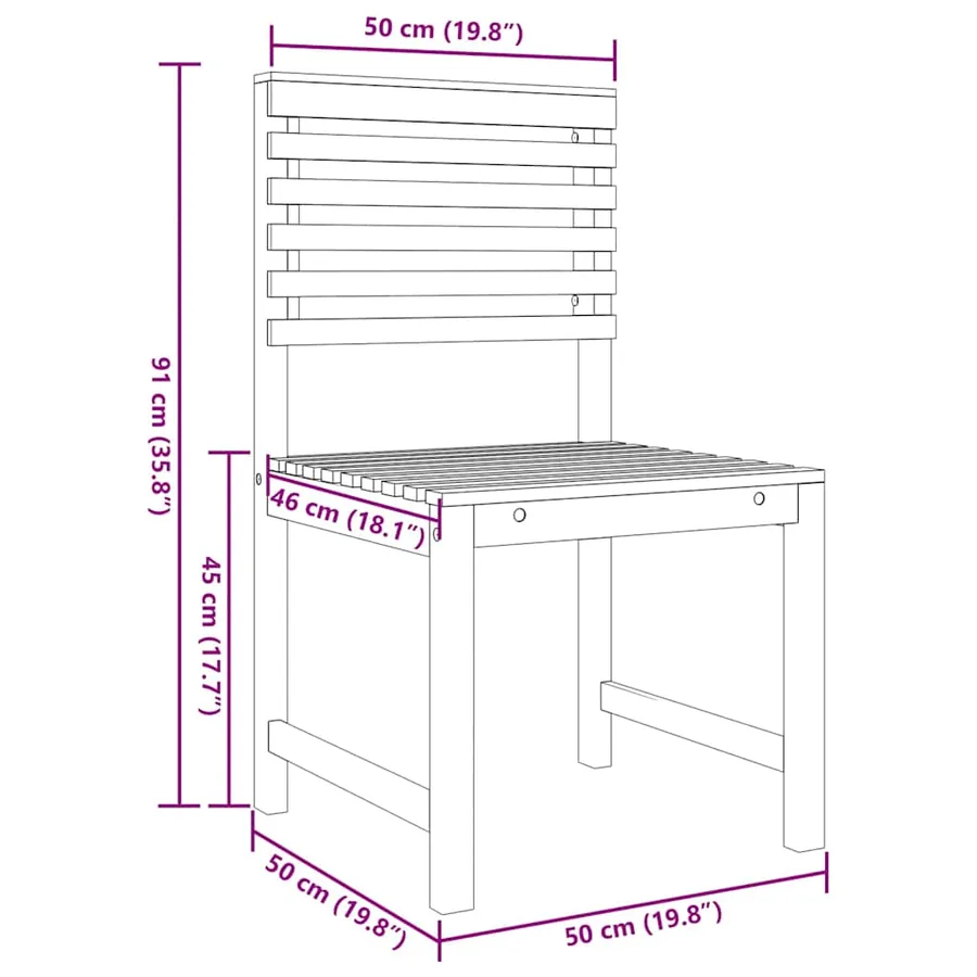 Ensemble de banc de jardin 4 pcs Marron Bois d'acacia massif - 13