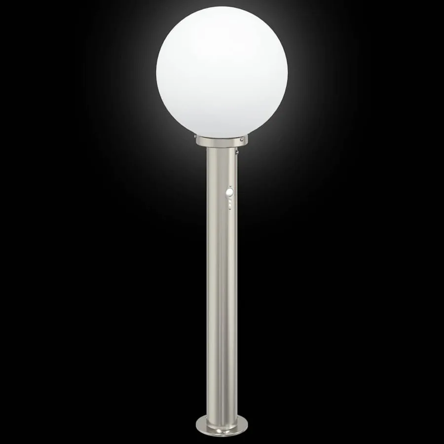 Borne lumineuse avec détecteur 80 cm en acier inoxydable IP44 - 6
