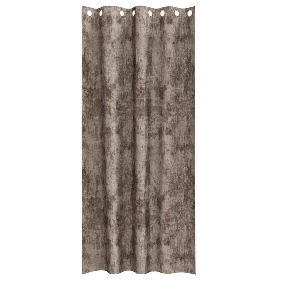 Rideaux en velours 2 pcs Cappuccino 260 x 140 cm Velours - 4