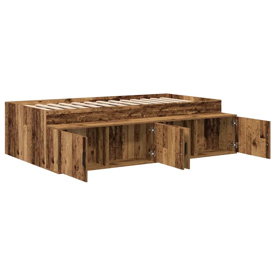 Cadre de lit Bois Ancien 70 x 190 cm Bois d'ingénierie - 4