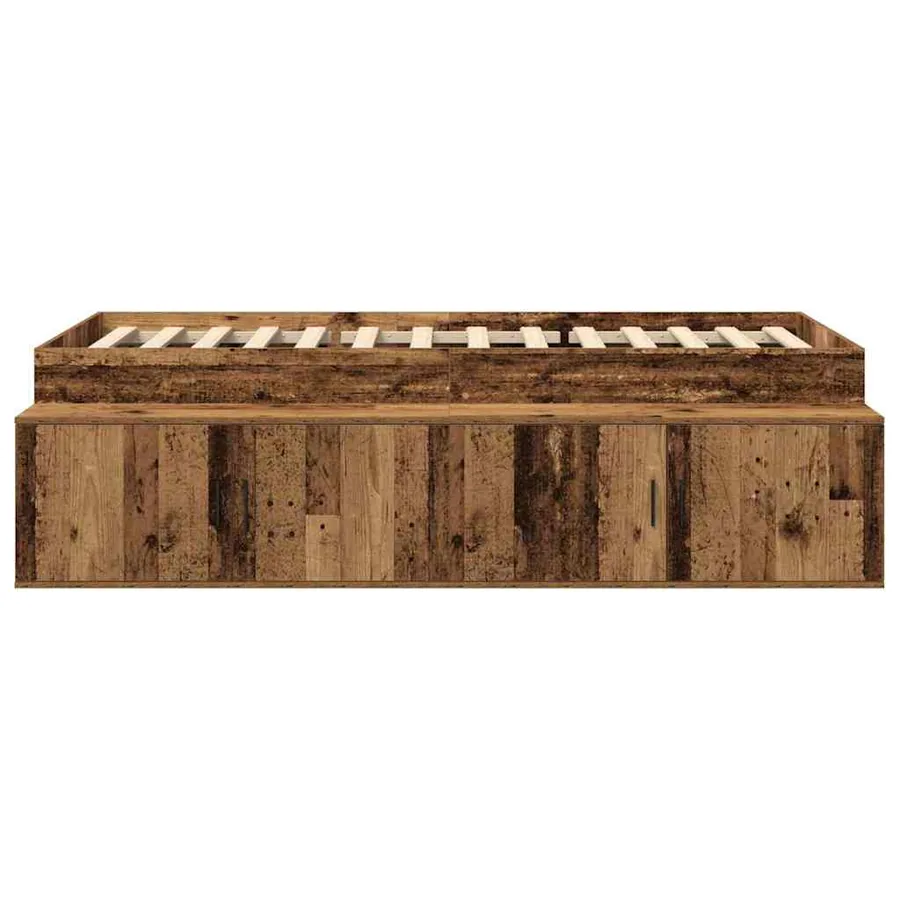 Cadre de lit Bois Ancien 70 x 190 cm Bois d'ingénierie - 5