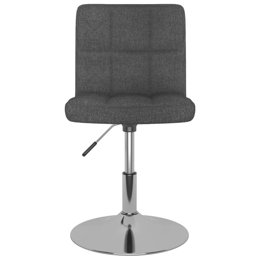 Chaises pivotantes à manger lot de 6 Gris foncé Tissu - 3