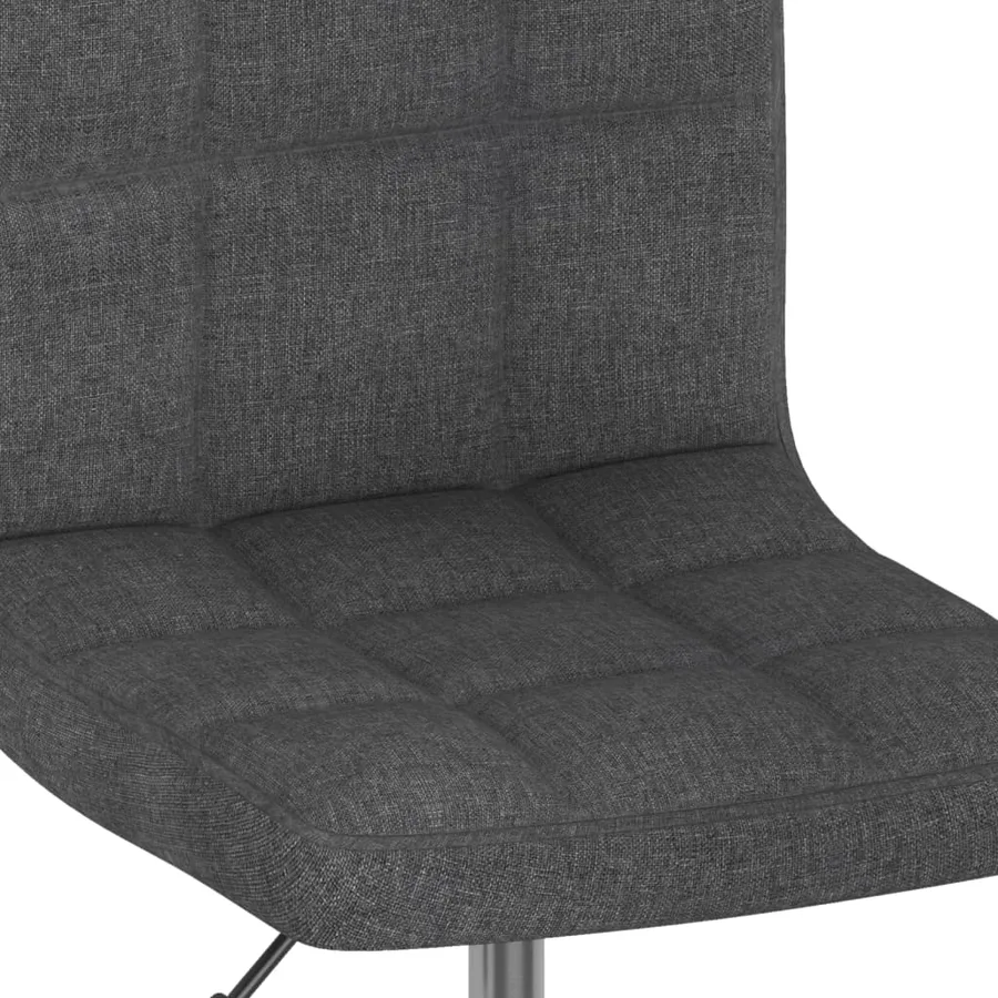 Chaises pivotantes à manger lot de 6 Gris foncé Tissu - 7