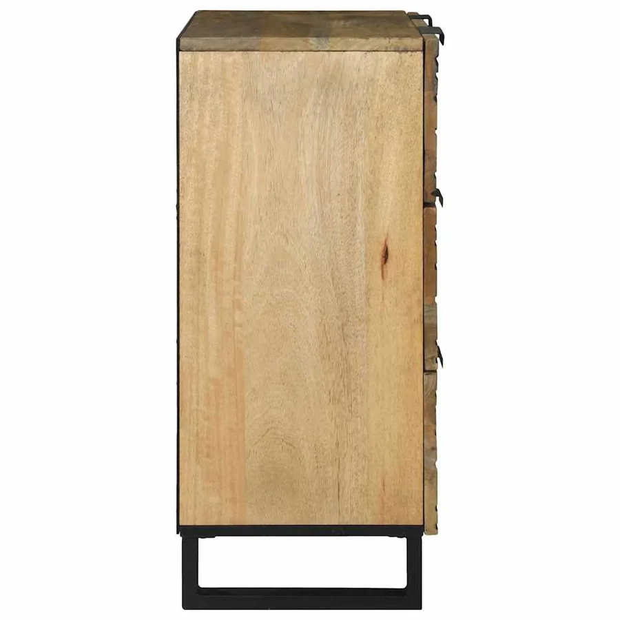 Buffet Marron 60 x 33.5 x 75 cm Bois de manguier massif - 4