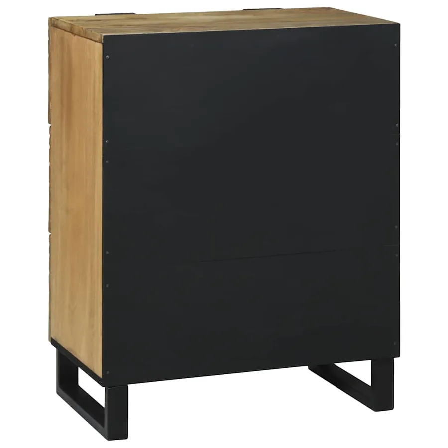 Buffet Marron 60 x 33.5 x 75 cm Bois de manguier massif - 5