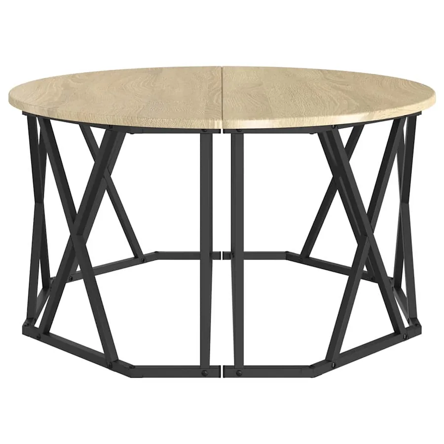 Table basse Chêne Sonoma 80 x 80 x 42 cm - 6