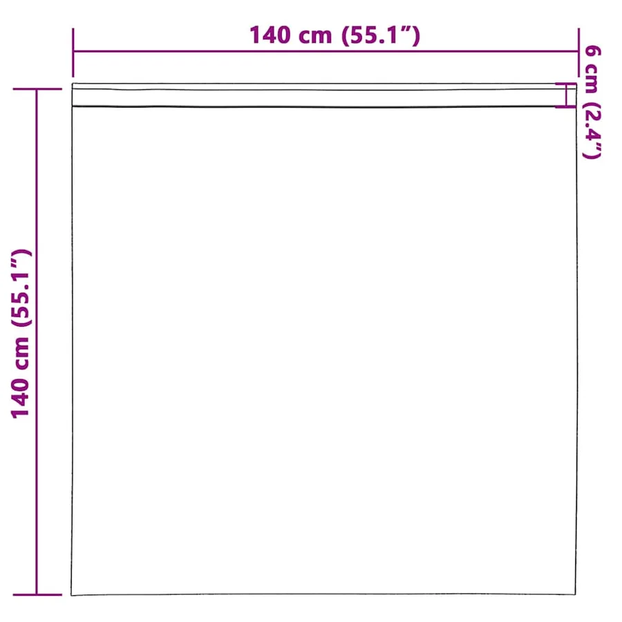 Rideaux en velours 2 pcs Crème 140 x 140 cm Velours - 9