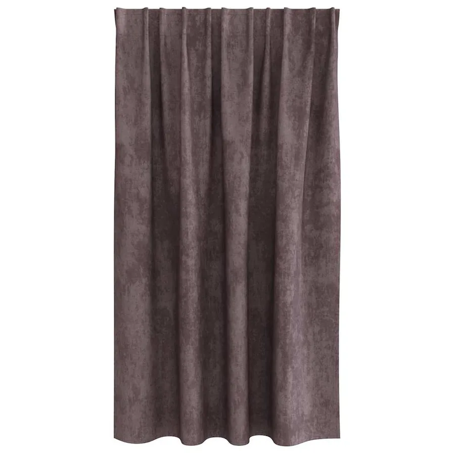 Rideaux en velours 2 pcs Marron 140 x 140 cm Velours - 4