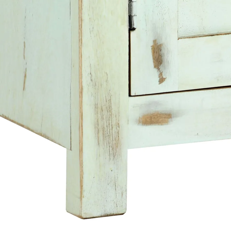 Buffet Bleu clair 110x35x70 cm Bois de manguier massif - 7