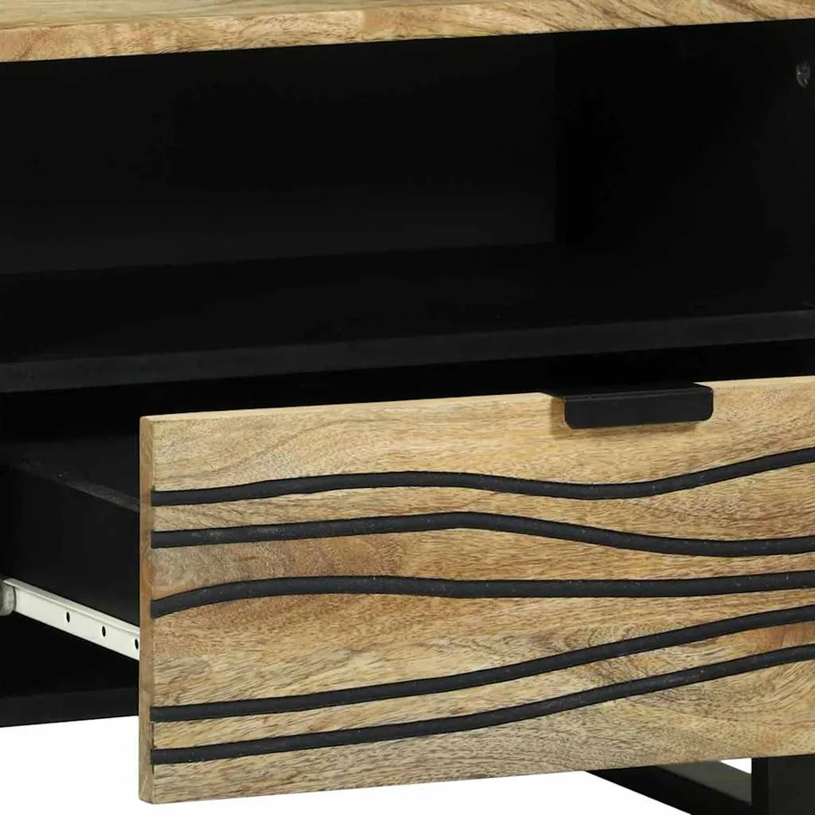 Unites TV avec tiroir Marron 80 x 33 x 46 cm Bois d'ingénierie - 7