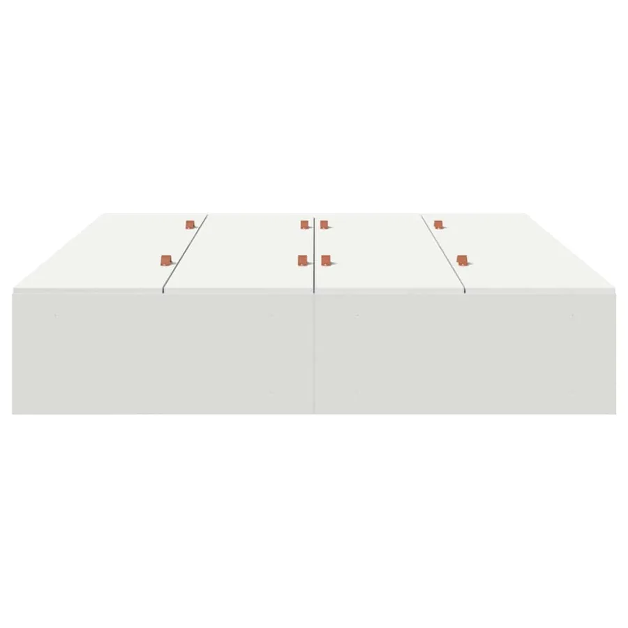 Cadre de lit avec rangement avec stockage Blanc 150 x 200 cm - 6