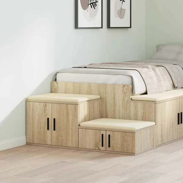 Armoire de rangement 2 pcs Chêne Sonoma 108 x 41 x 40 cm
