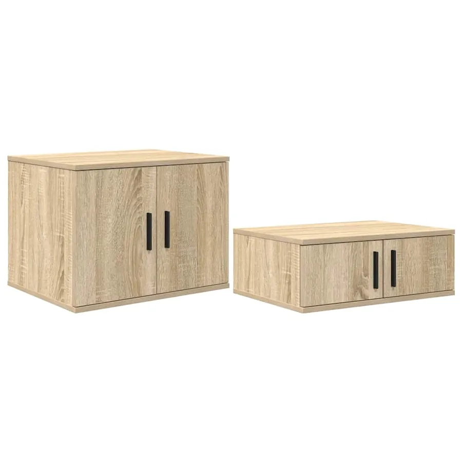 Armoire de rangement 2 pcs Chêne Sonoma 108 x 41 x 40 cm - 2