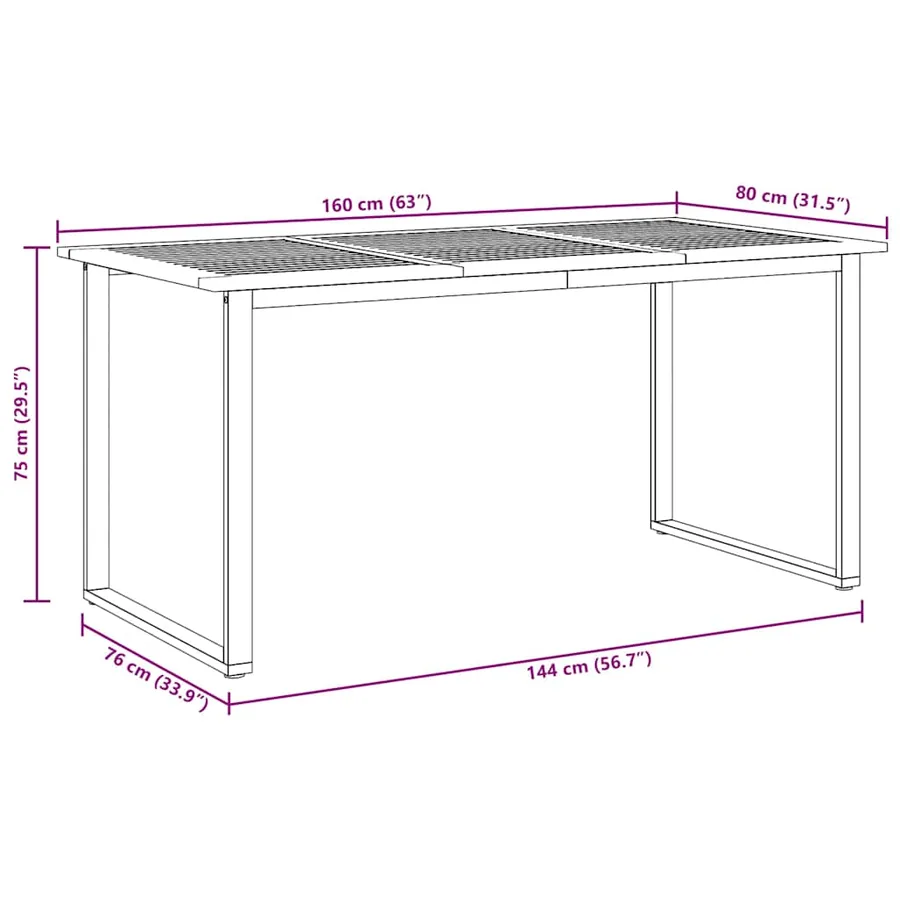 Ensemble de salle à manger pour jardin 5 pcs Gris - 12