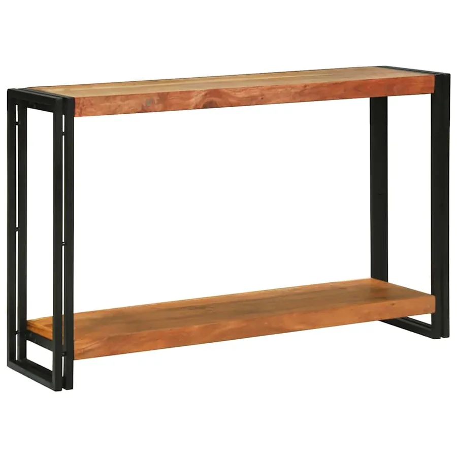 Table console Marron 120 x 33 x 75 cm Bois d'Acacia Massif