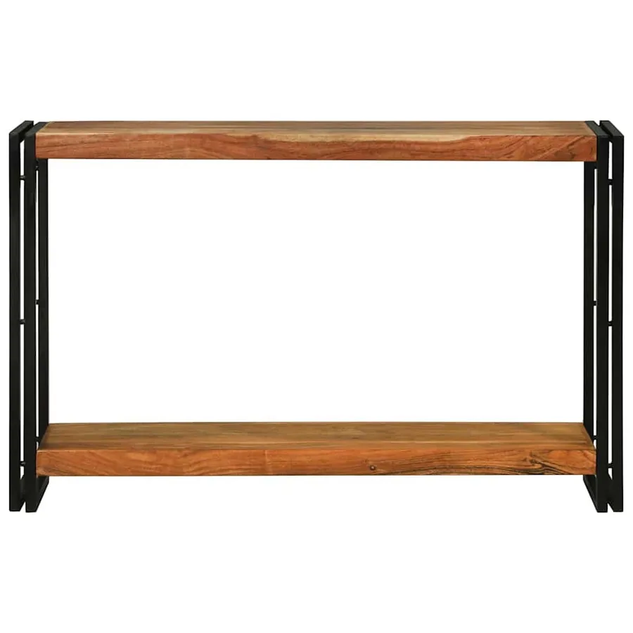 Table console Marron 120 x 33 x 75 cm Bois d'Acacia Massif - 3