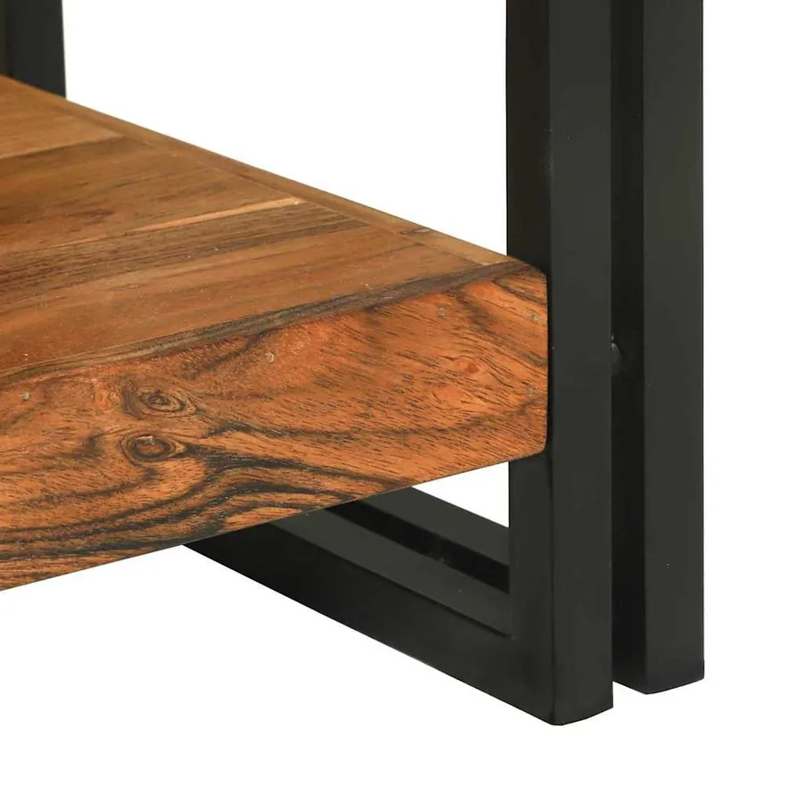 Table console Marron 120 x 33 x 75 cm Bois d'Acacia Massif - 7