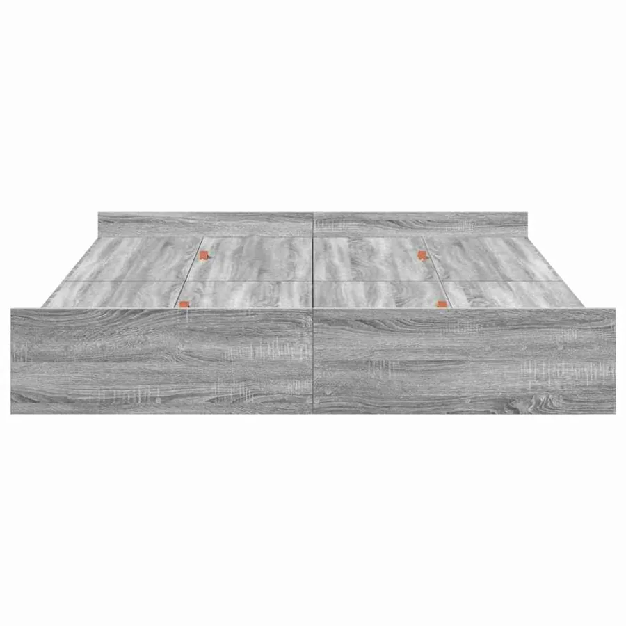 Cadre de lit avec rangement Gris Sonoma 150 x 200 cm - 6