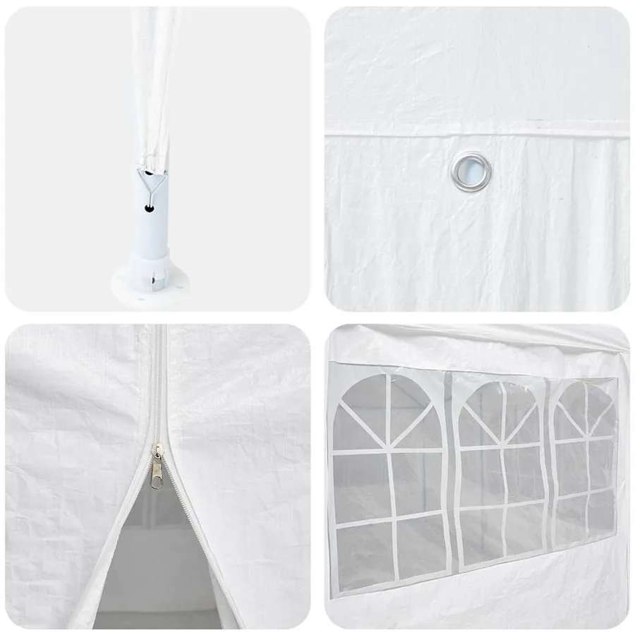 Tente de fête Blanc 600 x 400 x 266 cm Polyéthylène - 7