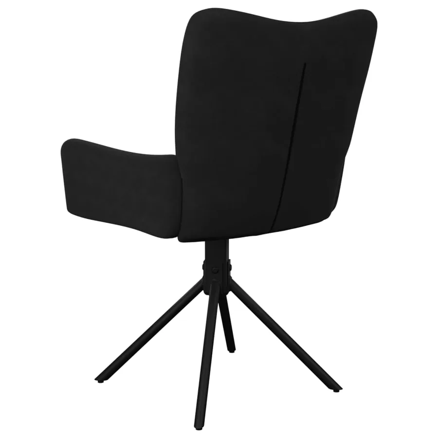 Chaises pivotantes à manger lot de 2 Noir Velours - 6