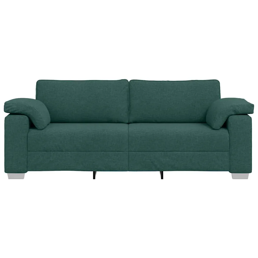 Sofa 3 places Vert foncé 220 cm tissu - 5