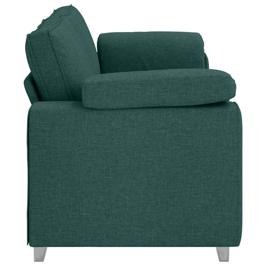 Sofa 3 places Vert foncé 220 cm tissu - 6