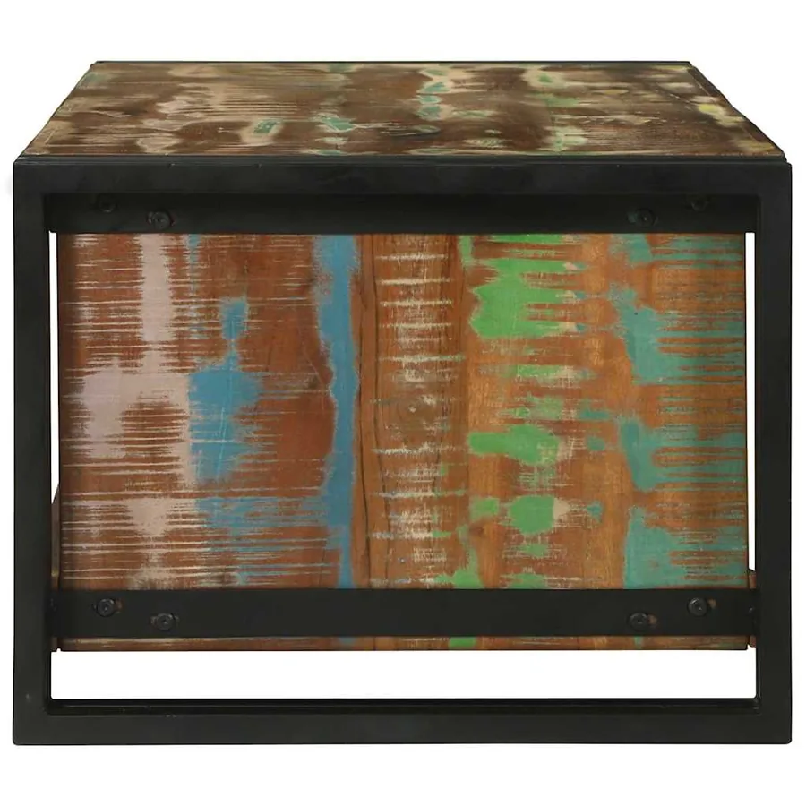 Table basse Multicolore 90 x 50 x 38 cm Bois Recyclé Solide - 4