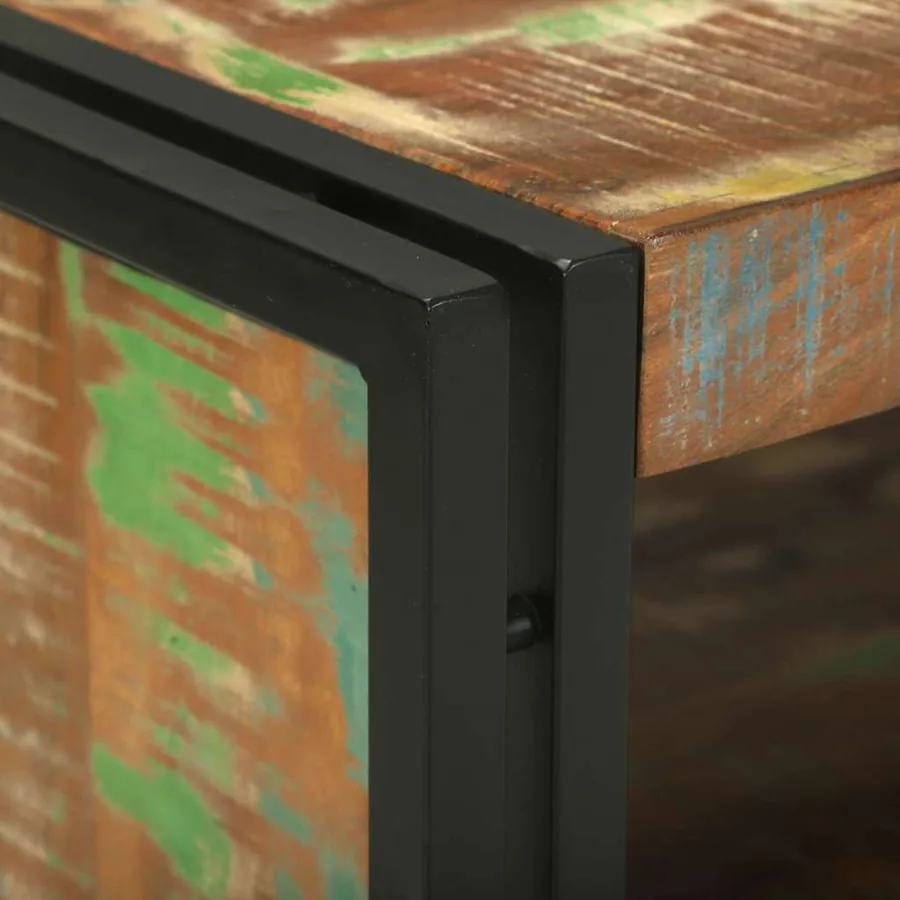 Table basse Multicolore 90 x 50 x 38 cm Bois Recyclé Solide - 6