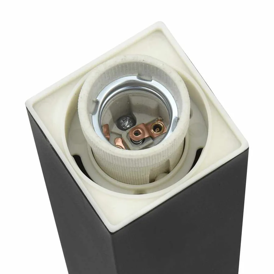 Bornes lumineuses avec capteur et prise lot de 3 80 cm noir IP44 - 10