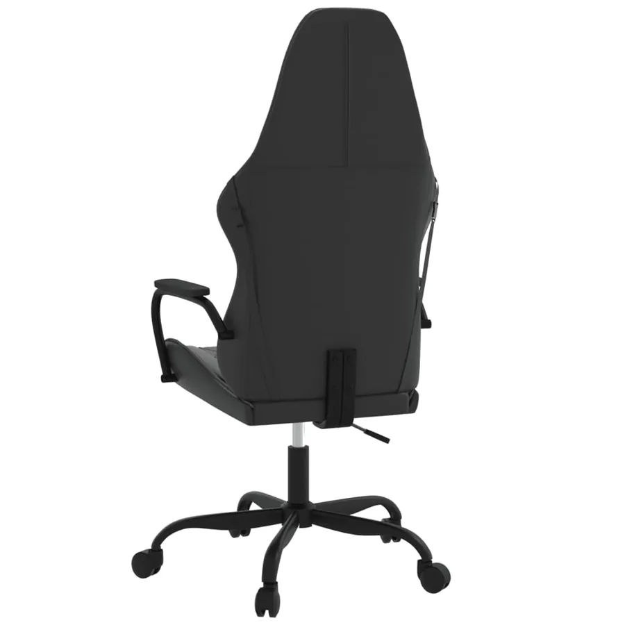 Chaise de jeu de massage Noir et gris Similicuir - 5