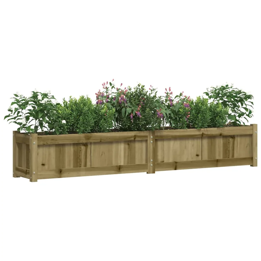 Jardinière 180x31x31 cm bois de pin imprégné - 4