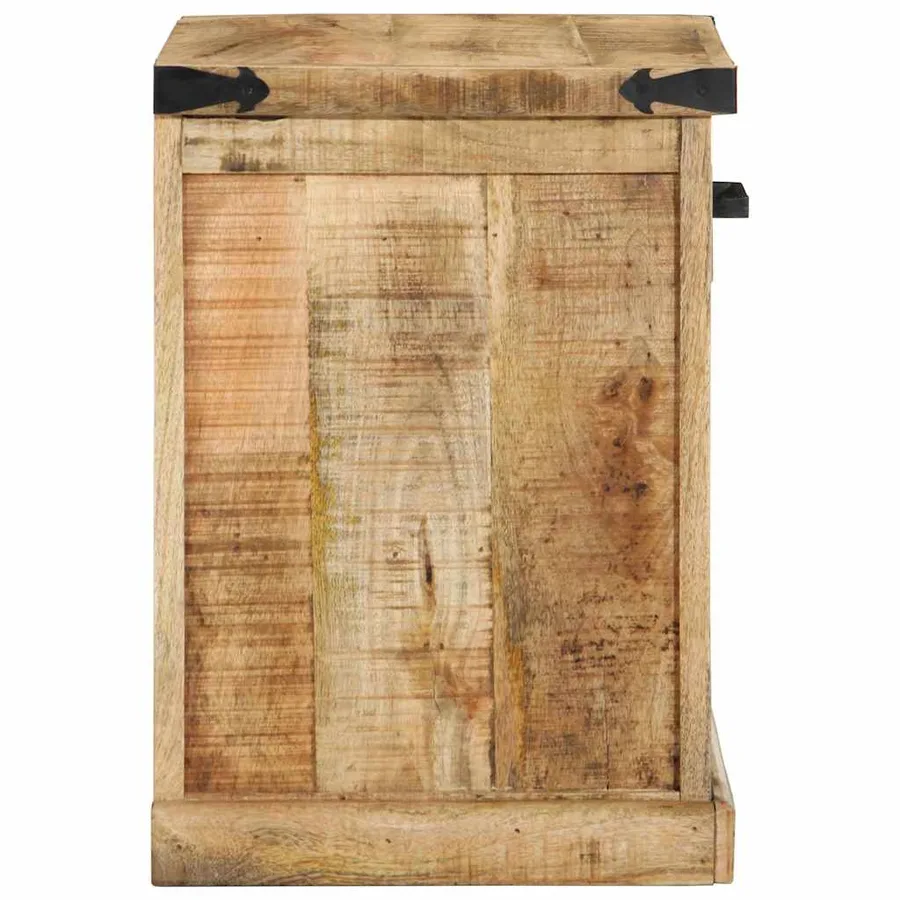 banc avec tiroir Marron 110 x 35 x 50 cm Manguier brut - 5