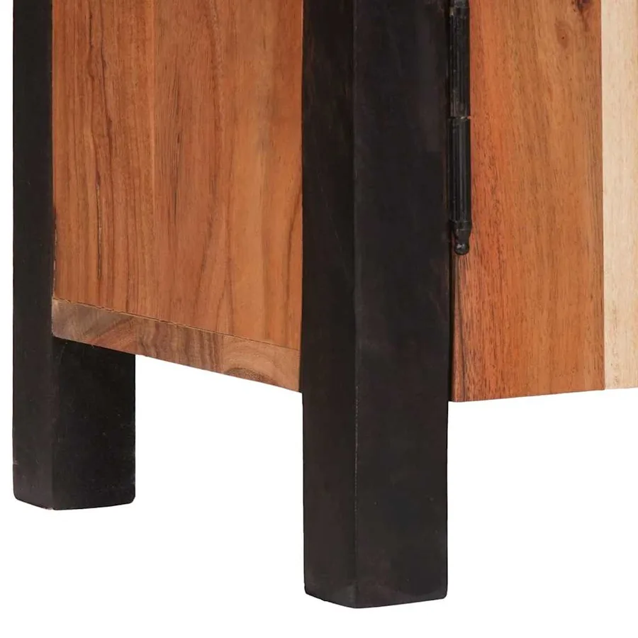 Buffet Marron 70 x 30 x 75 cm Bois d'Acacia Massif - 10