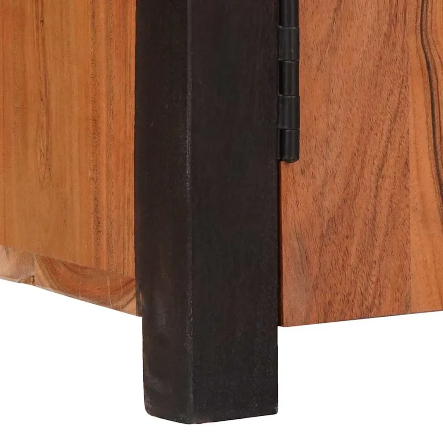 Buffet 2 pcs Marron 110 x 30 x 75 cm Bois d'Acacia Massif - 10