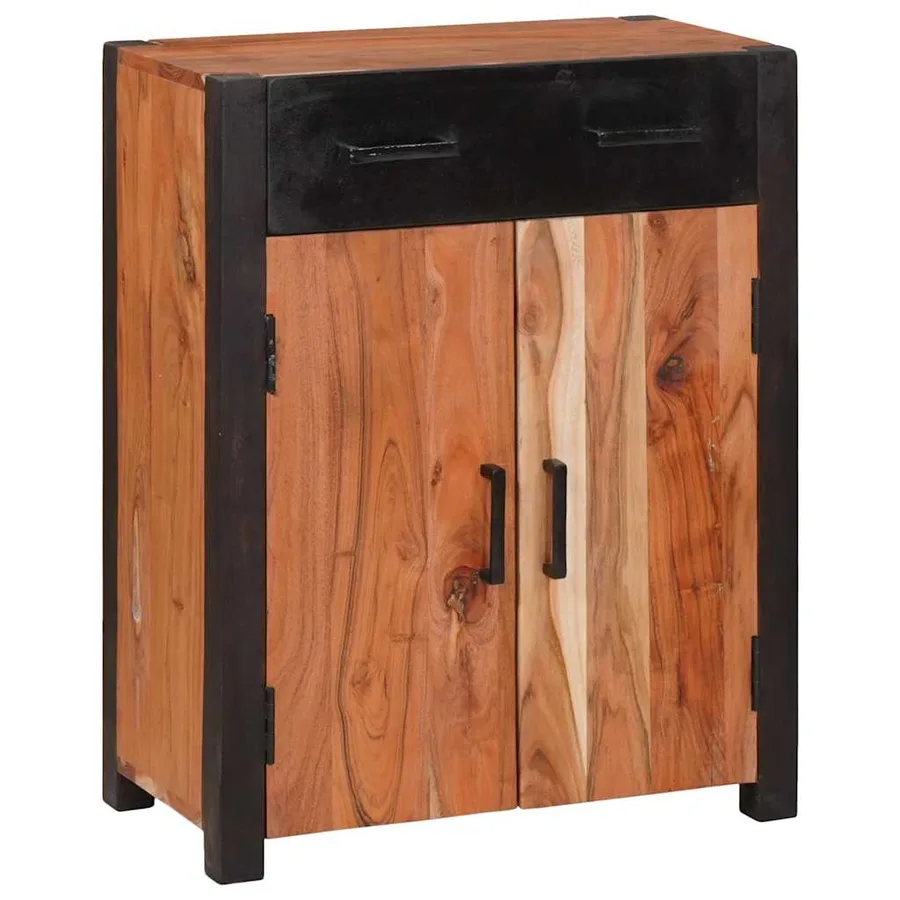 Buffet 2 pcs Marron 110 x 30 x 75 cm Bois d'Acacia Massif - 3