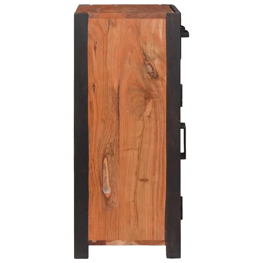 Buffet 2 pcs Marron 110 x 30 x 75 cm Bois d'Acacia Massif - 6