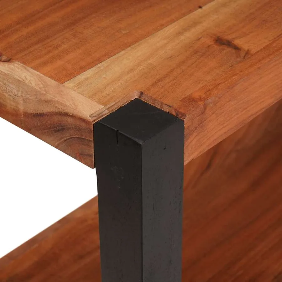 Étagère Marron 80 x 30 x 40 cm Bois d'Acacia Massif - 7