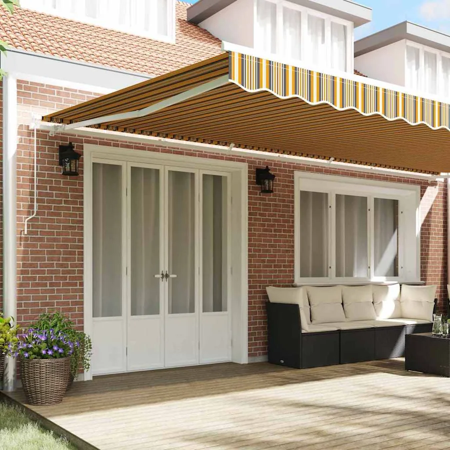 Auvent rétractable Multicolore 600 × 350 cm - 3
