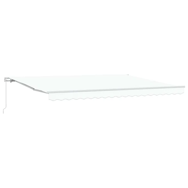 Auvent rétractable Blanc 450 x 300 x 165 cm