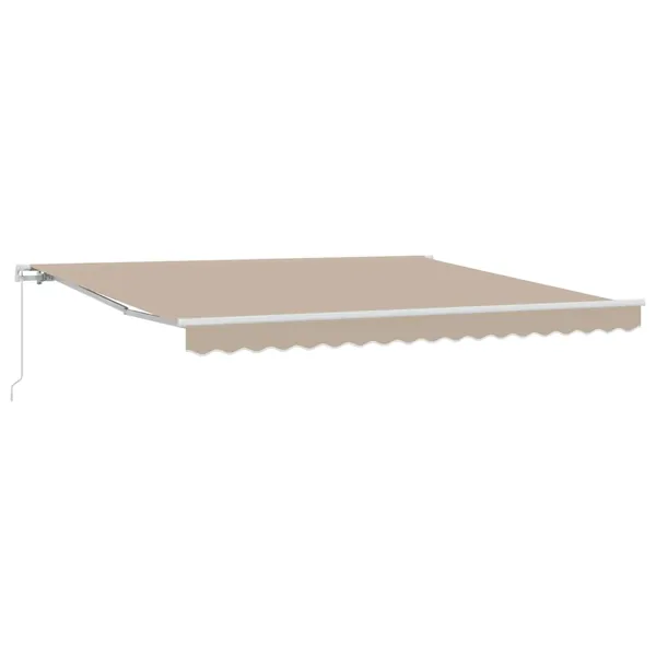 Auvent rétractable Beige 400 × 300 cm Polyester et Aluminium