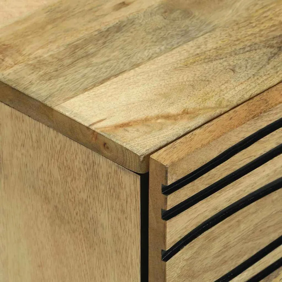 Table de chevet Naturel 50 x 33 x 62 cm Bois d'ingénierie - 6