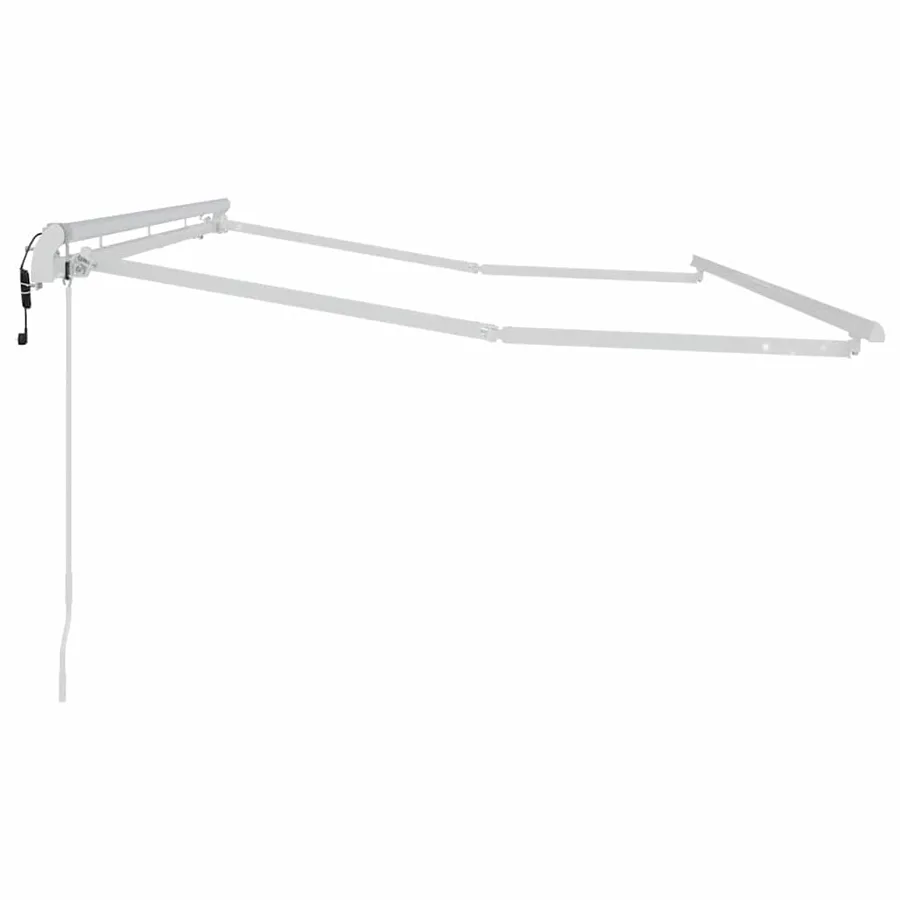 Cadre d'auvent Blanc 4 x 2 m Métal - 5