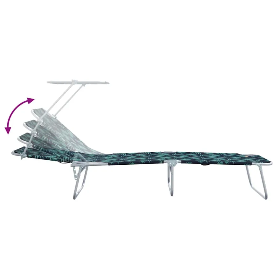 Transat 2 pcs Vert 58 x 188 x 77cm Polyester - 10