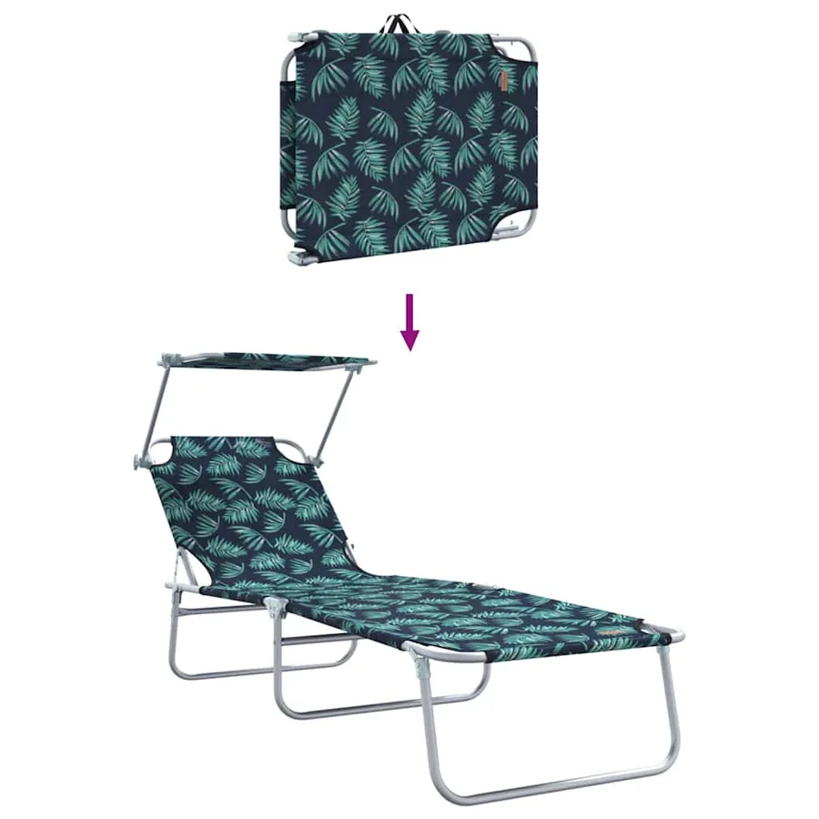 Transat 2 pcs Vert 58 x 188 x 77cm Polyester - 11