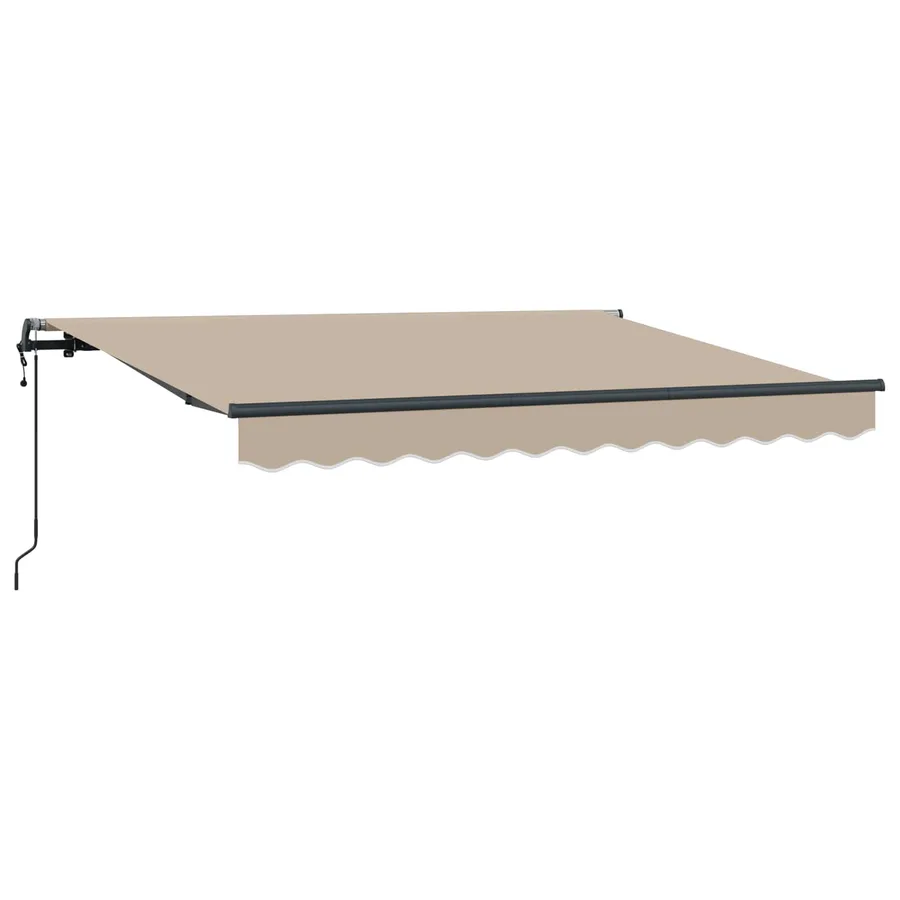 Auvent Rétractable Beige 350 x 200 cm tissu - 4