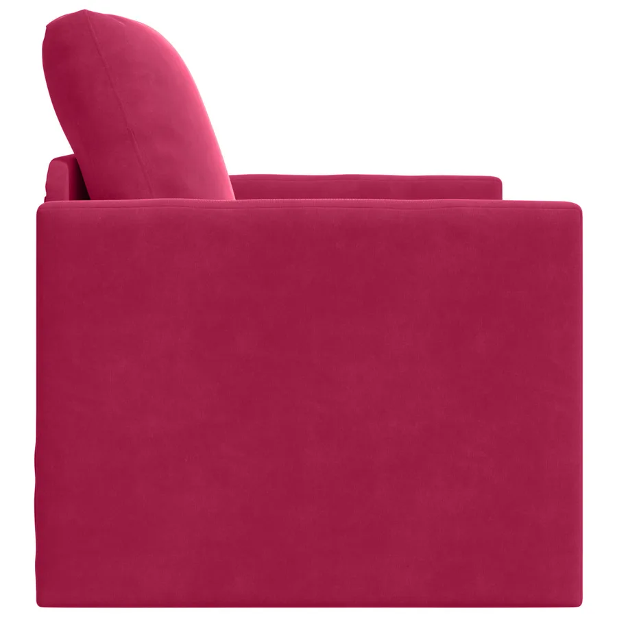 Canapé-Lit Bordeaux 74 x 77 x 81 cm Velours - 6