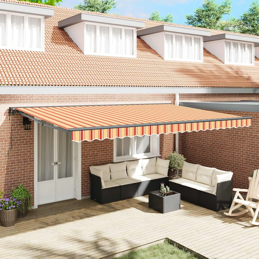 Cadre d'auvent Multicolore 500 × 300 cm